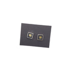 Brass & Black Square Post