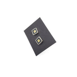 Brass & Black Square Post