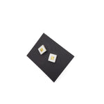Brass & White Square Post