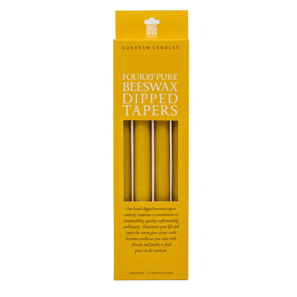 Tapers 10" Case of 4 NATURAL