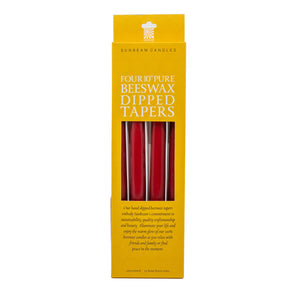 Tapers 10" Case of 4 RED