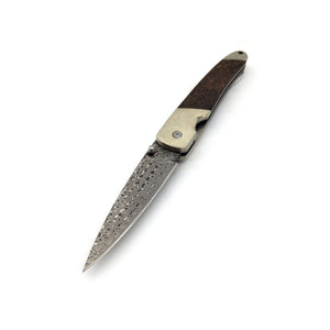 Damascus Blade With Mammoth Tooth Handle