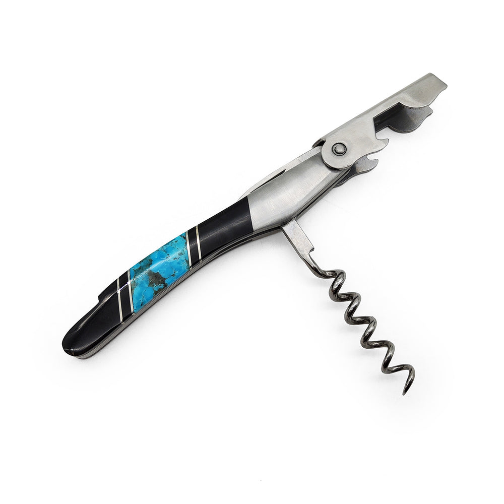 Turquoise Banded Waiter's Pocket Knife