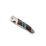 4" Linerlock Turquoise and Wood