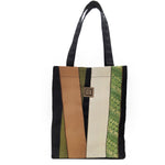 Earth Toned Patchwork Medium Tote Bag