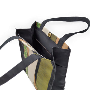 Earth Toned Patchwork Medium Tote Bag