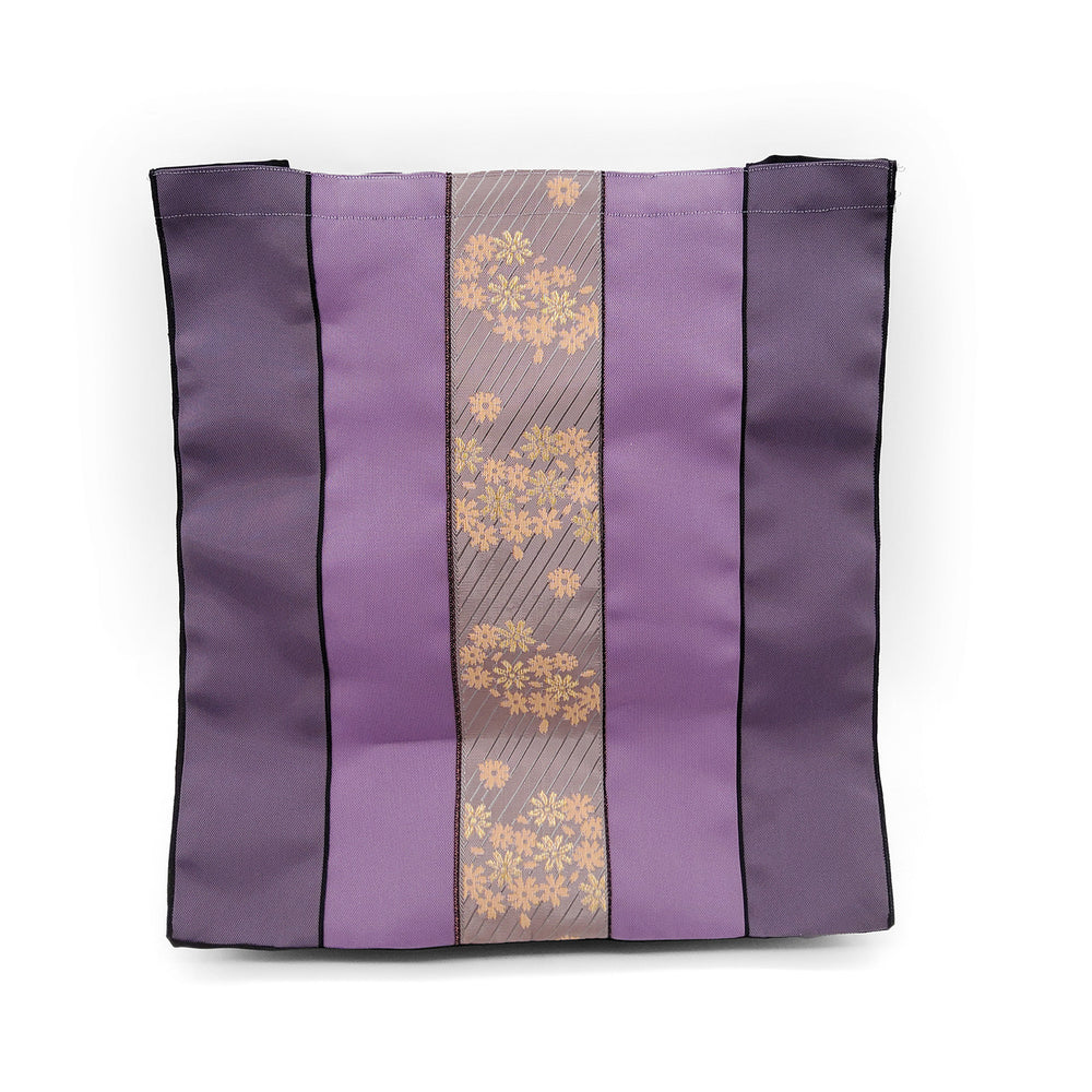 Purple and Orange Large Tote Bag
