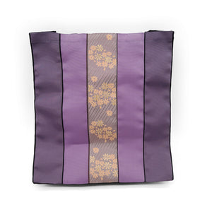 Purple and Orange Large Tote Bag