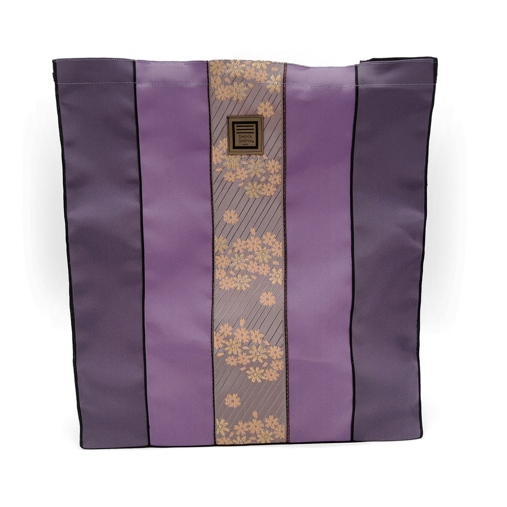 Purple and Orange Large Tote Bag