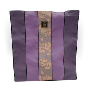 Purple and Orange Large Tote Bag