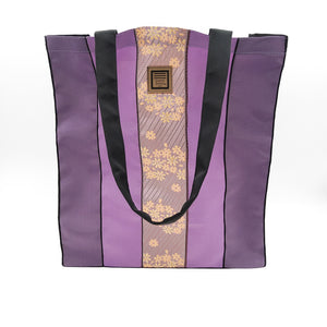 Purple and Orange Large Tote Bag