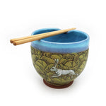 Large Illustrative Rabbit Bowl
