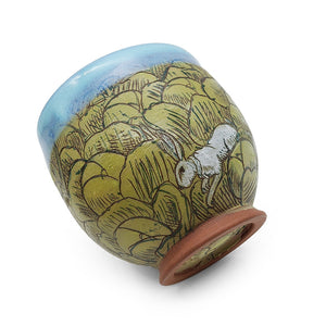 Large Illustrative Rabbit Bowl