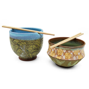 Medium Illustrative Rabbit Bowl