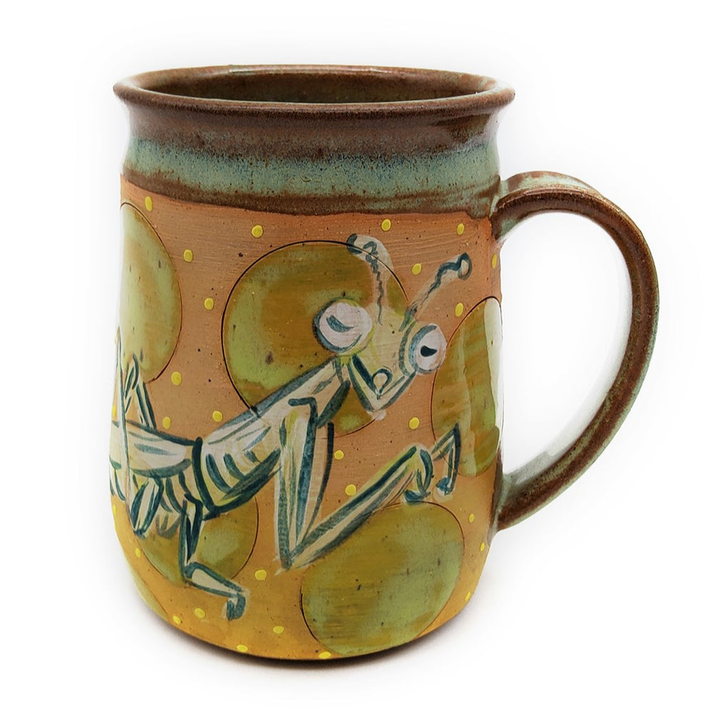 Preying Mantis Painted Mug