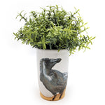 Painted Crow Vase