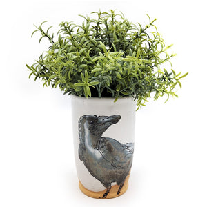 Painted Crow Vase