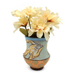 Small Sgraffito Fish Vase