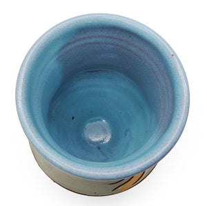 Small Sgraffito Fish Vase