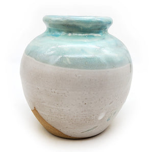 Great Blue Heron Painted Vase