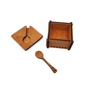 Salt Box and Spoon Set Celestial