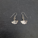 Silver Gingko Leaf Earrings