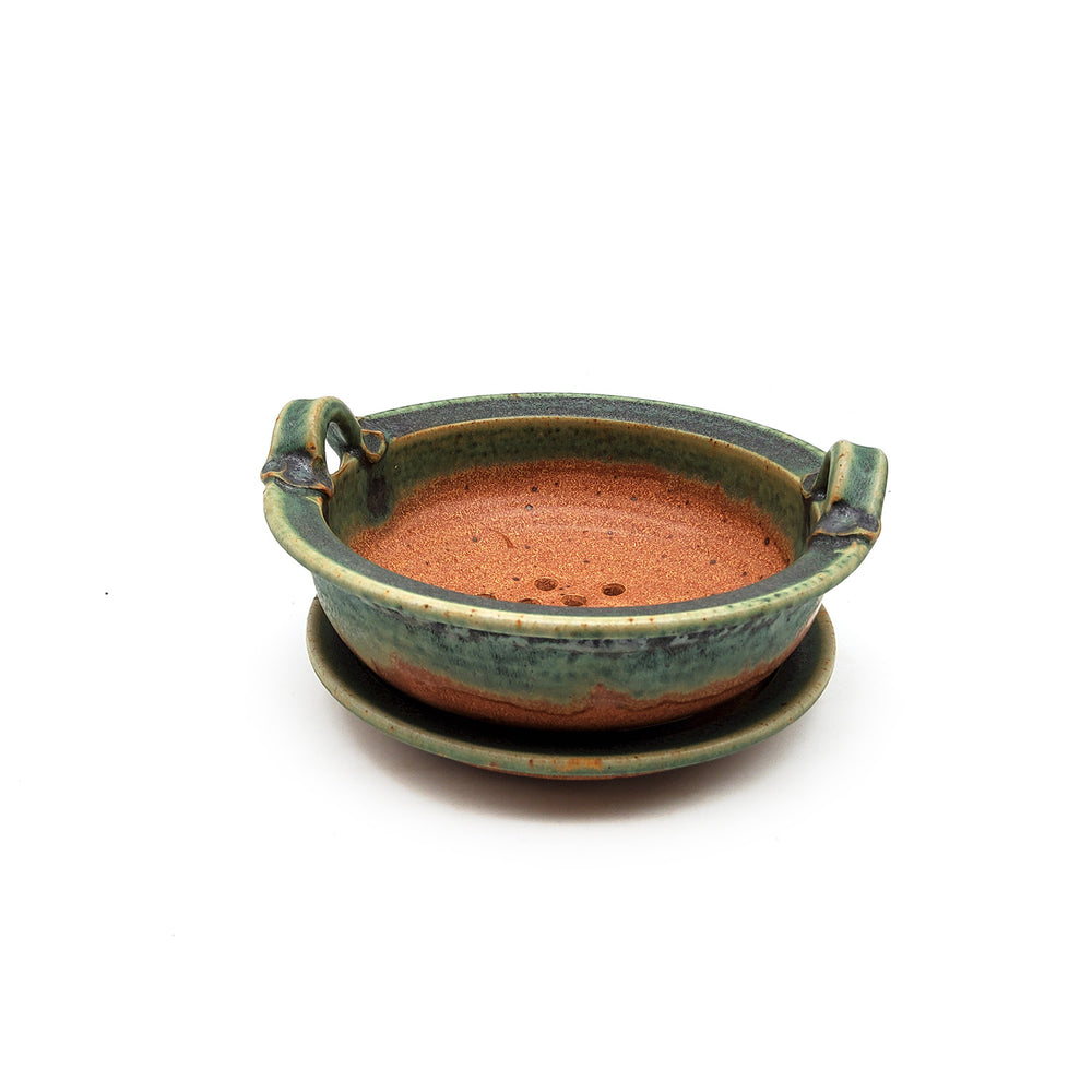 Green and Terracotta Berry Bowl
