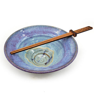 Blue & Purple Flared Rim Bowl