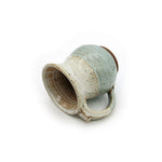 Speckled Light Blue Round Belly Mug