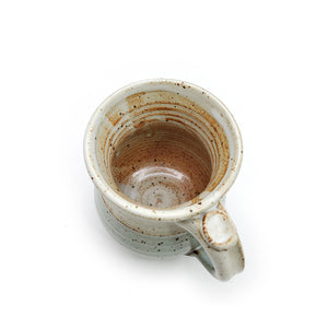 Speckled Light Blue Round Belly Mug