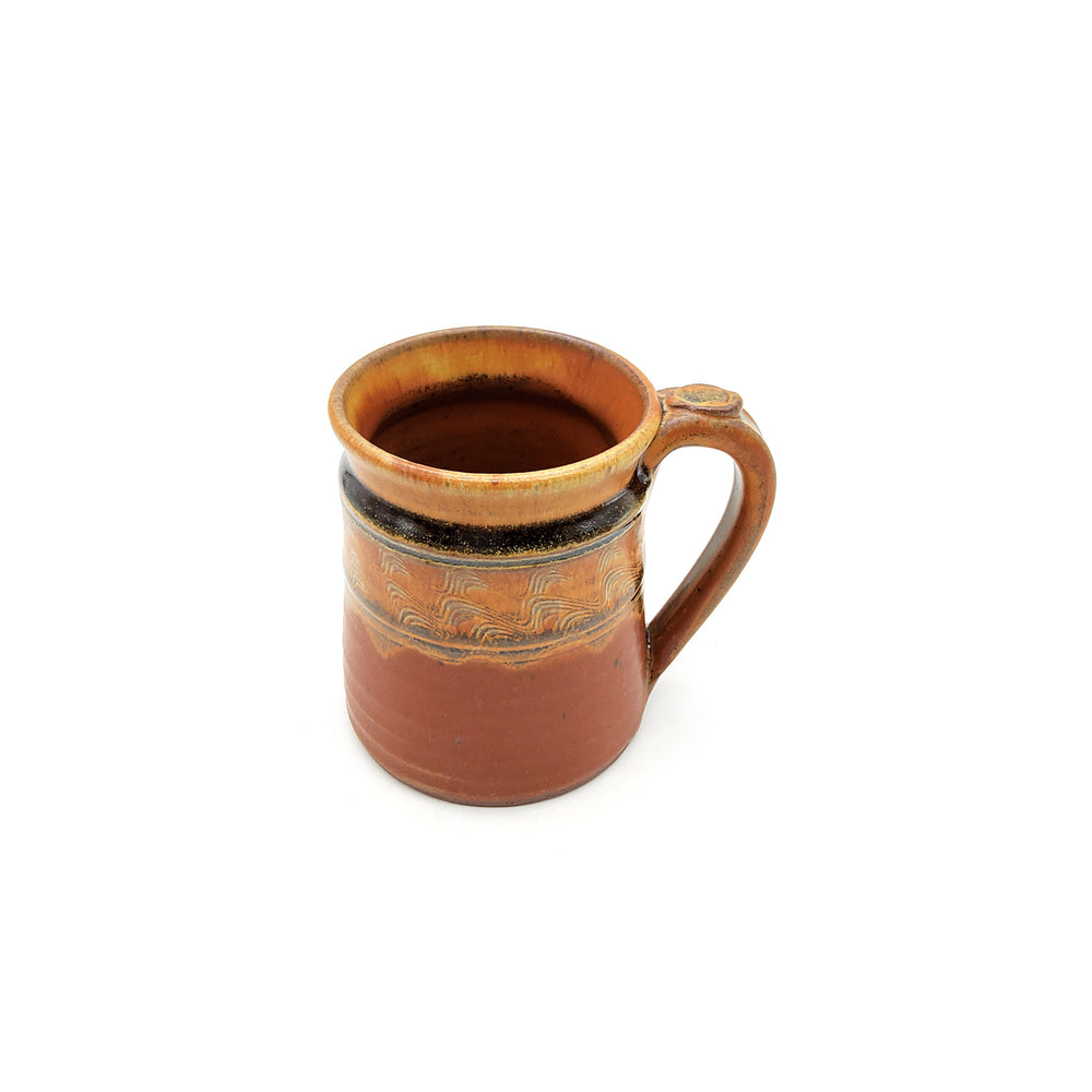 Gold and Rust Mug