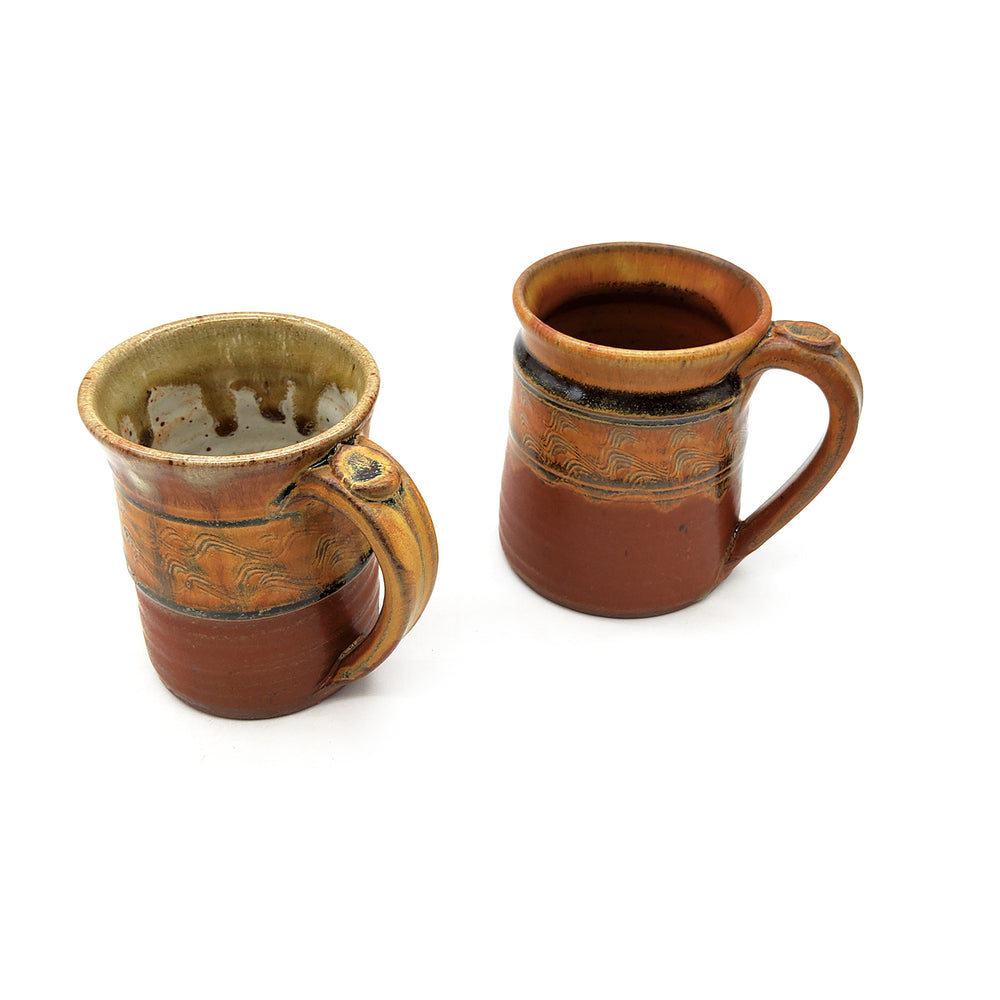 Gold and Rust Mug