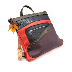 backpack multicolor leather backpack Multicolor Leather Backpack – Handwork Ithaca's Artist Cooperative