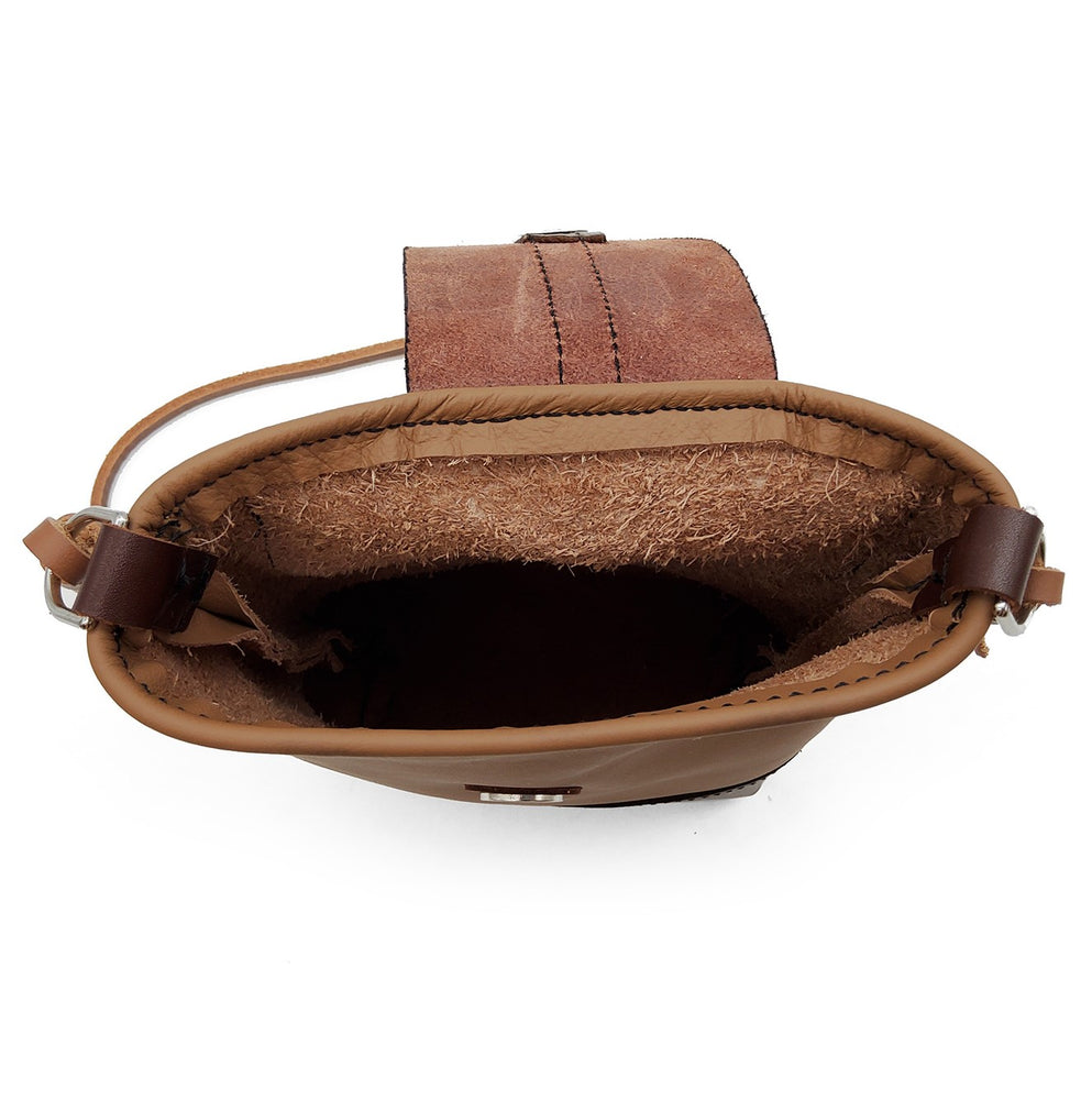 Small Brown Leather Crossbody Purse