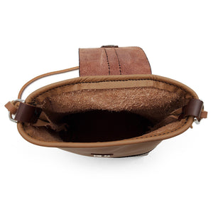 Small Brown Leather Crossbody Purse
