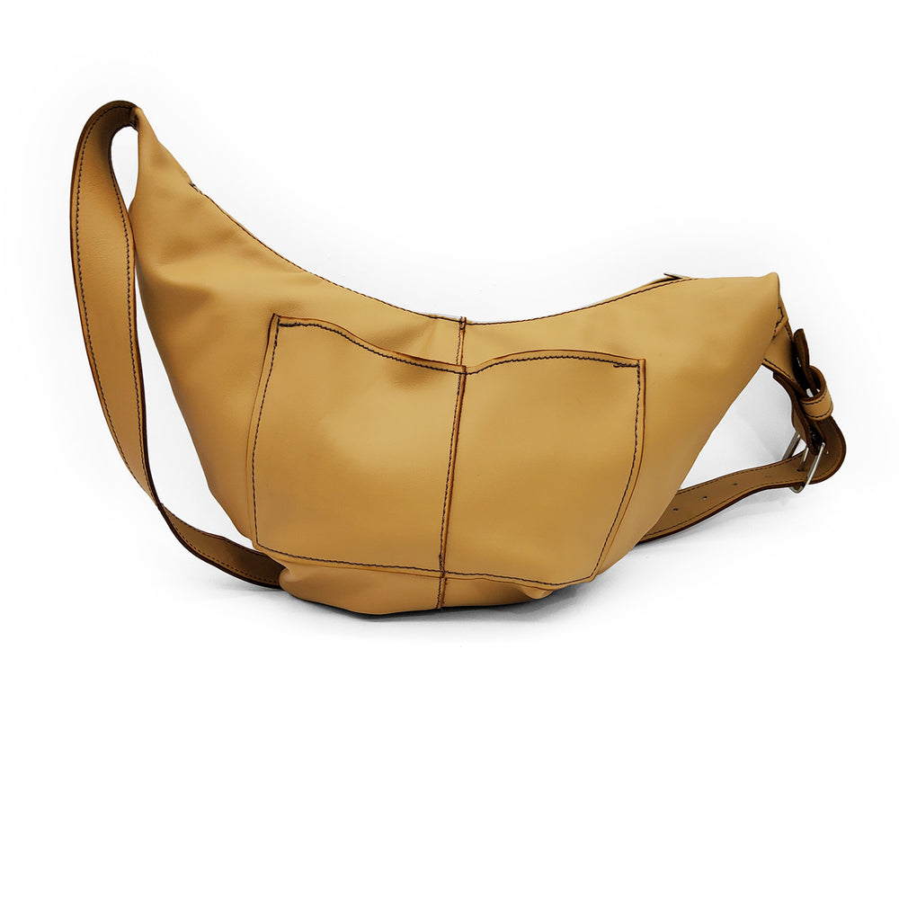 Tan Leather Hobo Bag