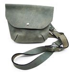 Sage Green Leather Hip Pouch