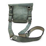 Sage Green Leather Hip Pouch