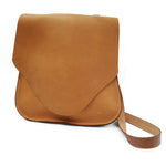 Small Tan Leather Messenger Bag