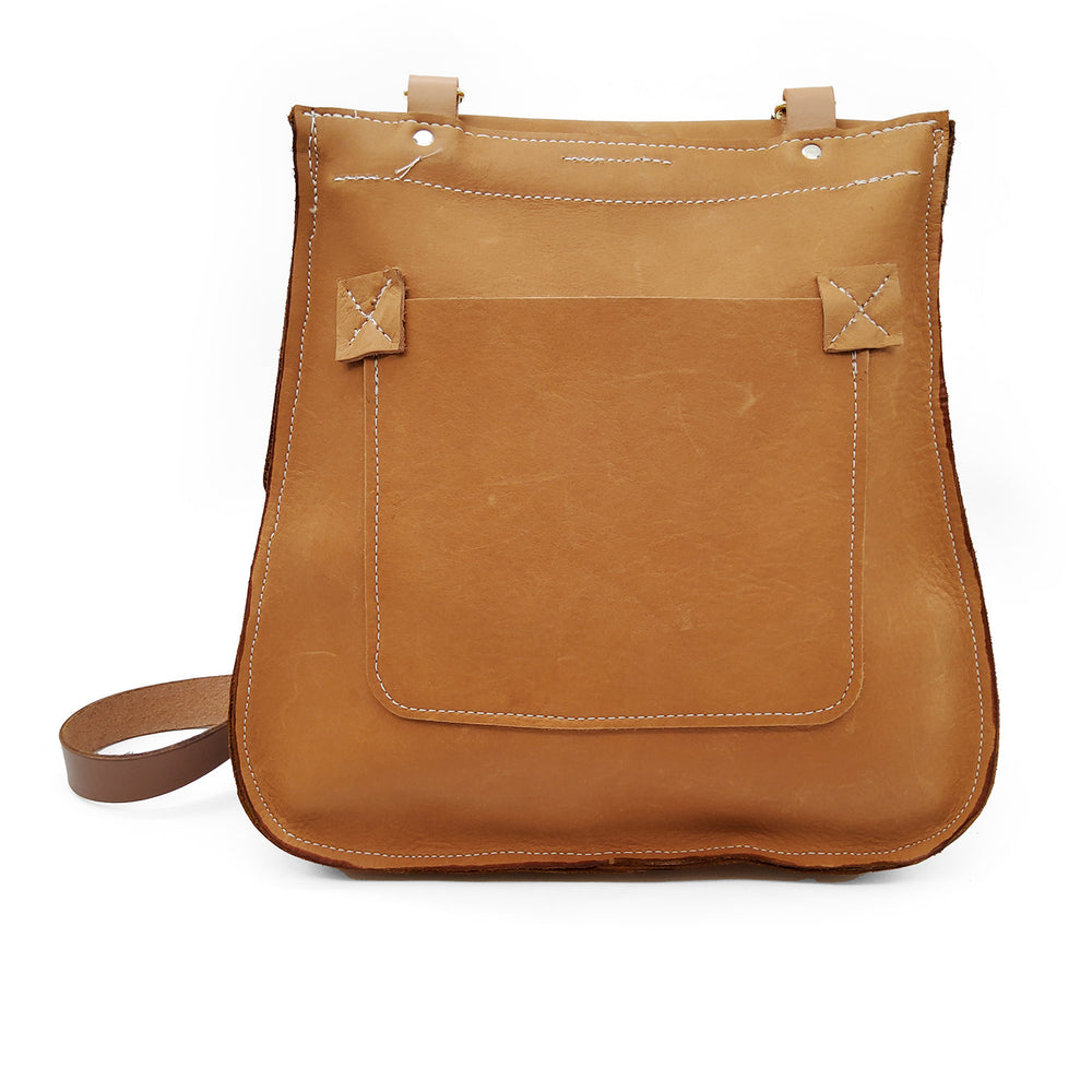Small Tan Leather Messenger Bag