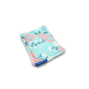 Turquoise Floral Washable Eco Sponge