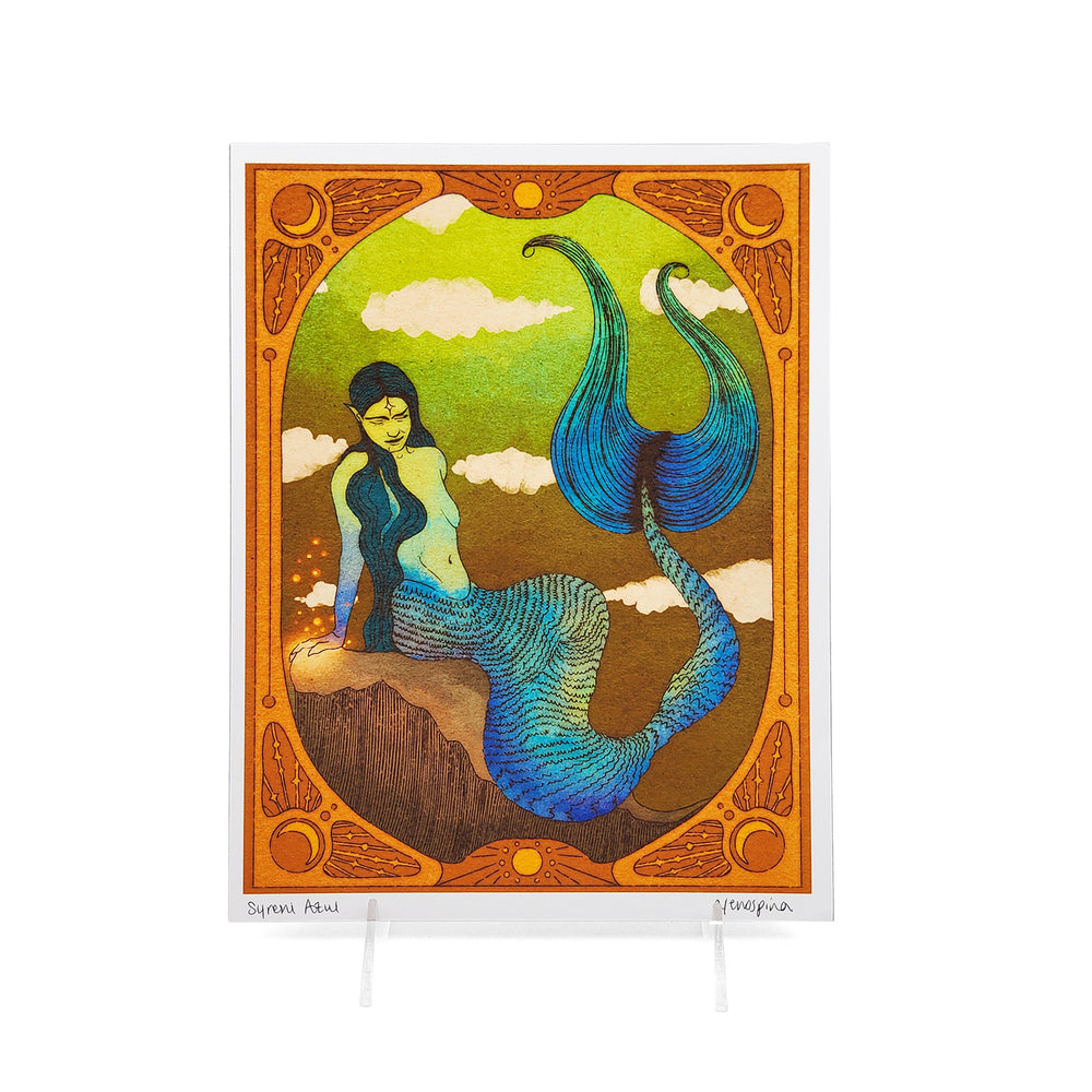 "Syreni Azul" Art Print