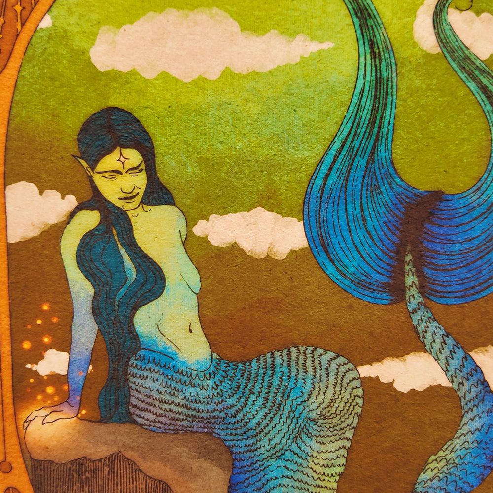 "Syreni Azul" Art Print