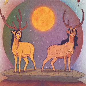 "Venadas" Art Print