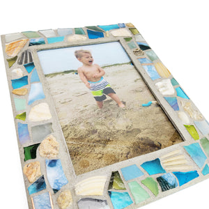 Sea Shell Mosaic Frame