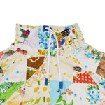 Vintage Flower Quilted Pullover