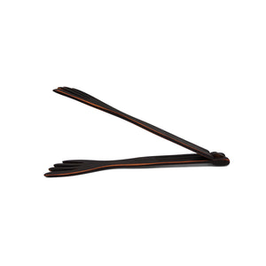 Inside-Out Flame Blackened Forked Tongs