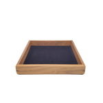Lined Wood Jewelry Dish