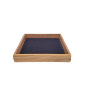 Lined Wood Jewelry Dish