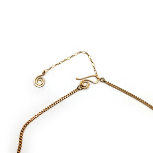 Brass Abstract Organic Necklace